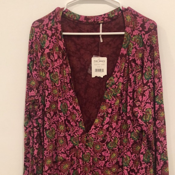 Free People NWT ($108 retail!) Olivia Printed Tunic Top/Dress 🌺 - Picture 3 of 10
